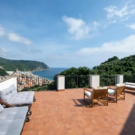 100b - Ginestra, Ampia Terrazza 120m2 Vista Mare, 3 Da Letto Villa *