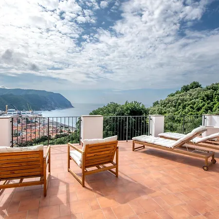 Villa 100b - Ginestra, Ampia Terrazza 120m2 Vista Mare, 3 Da Letto Sestri Levante