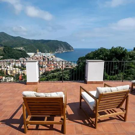 100b - Ginestra, Ampia Terrazza 120m2 Vista Mare, 3 Da Letto Villa