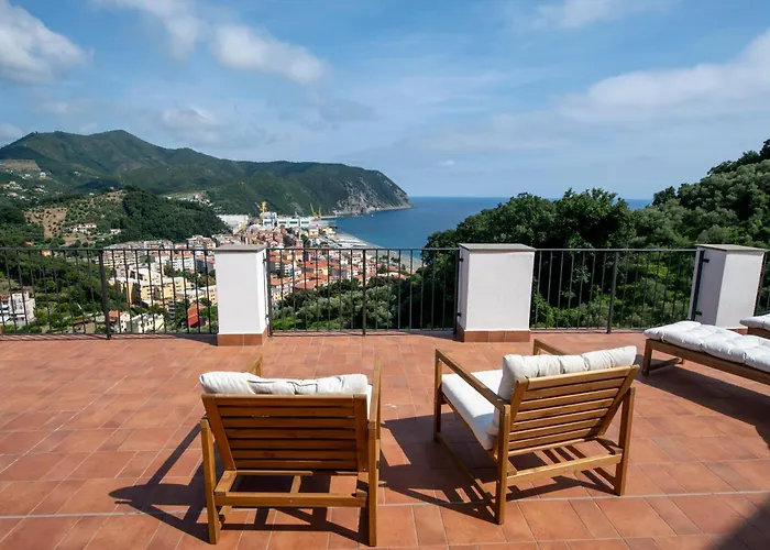 100b - Ginestra, Ampia Terrazza 120m2 Vista Mare, 3 Da Letto Villa
