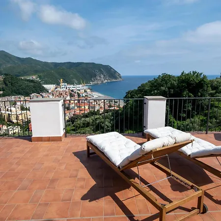 Villa Ginestra: Seaside Terrace Retreat With Access Sestri Levante